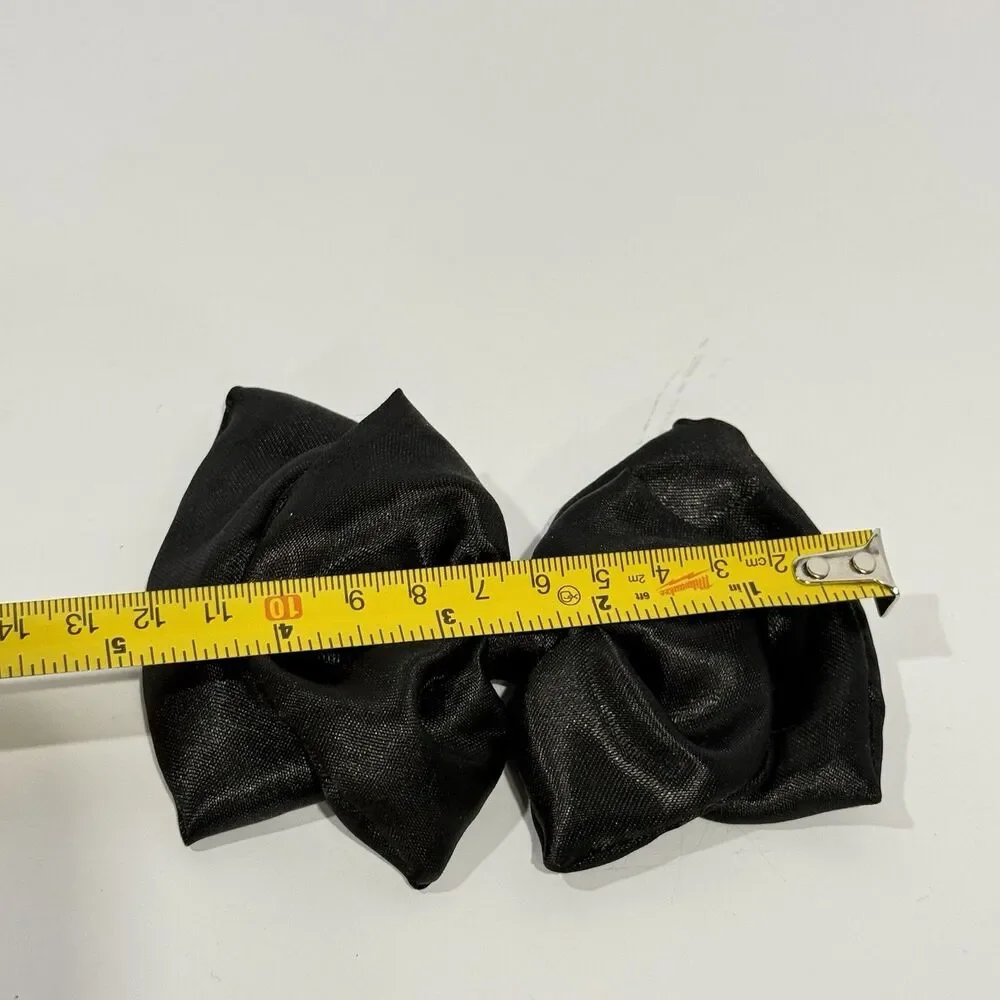 New Coquette black hair Satin bow for women and girls